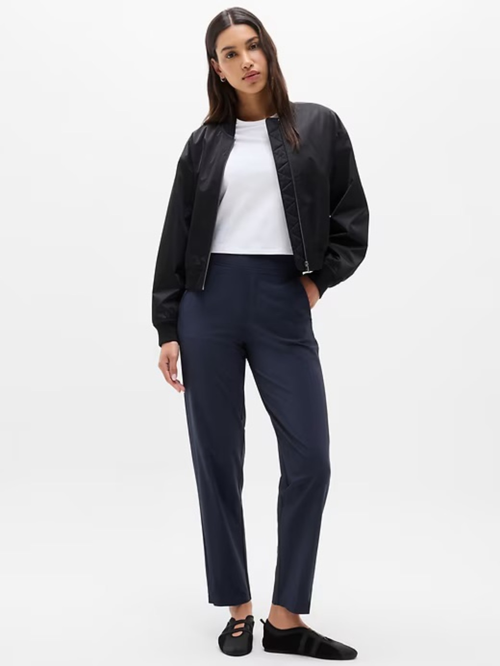 Athleta Brooklyn Ankle Pants in Navy